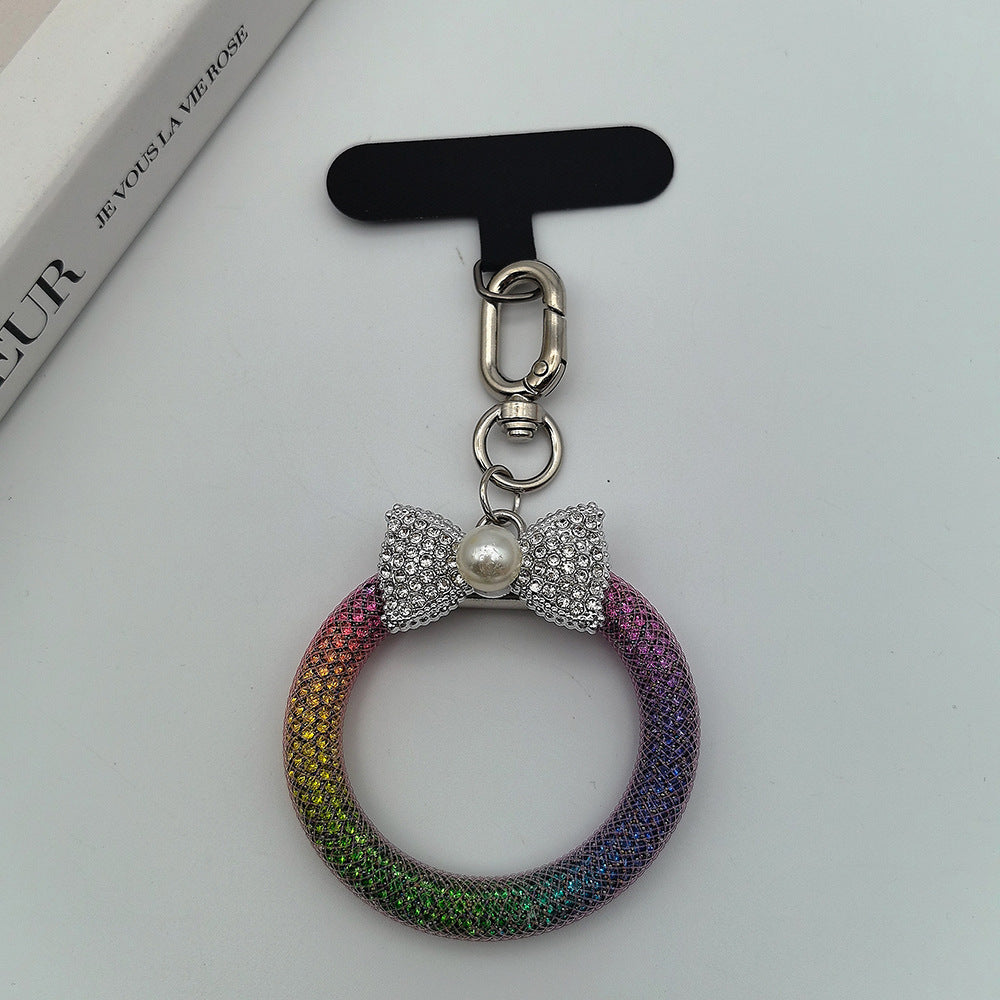 Eleganter Strass Schleife Schlüsselanhänger Karnz
