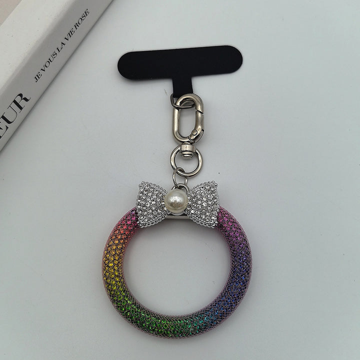 Eleganter Strass Schleife Schlüsselanhänger Karnz
