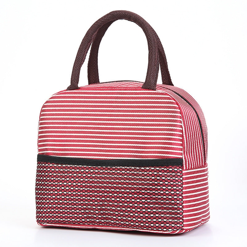 Isolierte gestreifte Lunch-Tasche Karnz