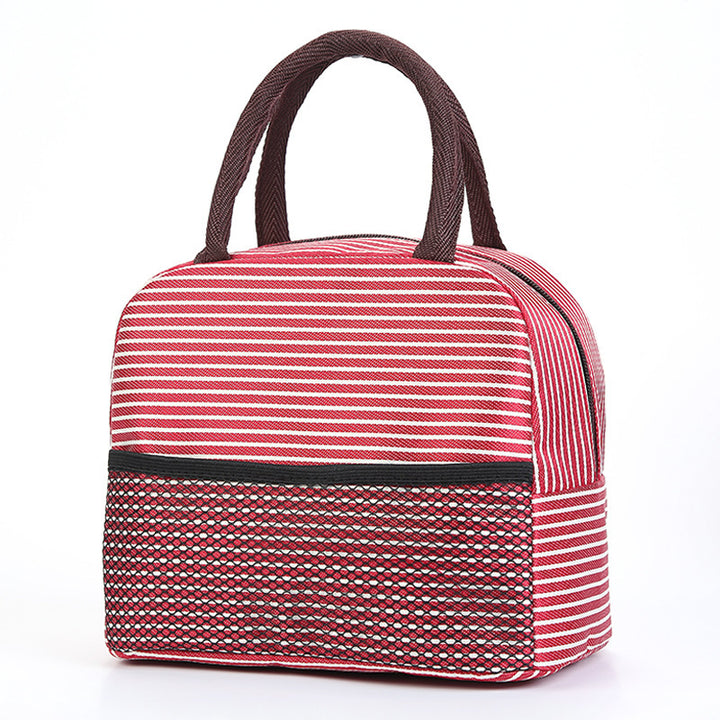 Isolierte gestreifte Lunch-Tasche Karnz