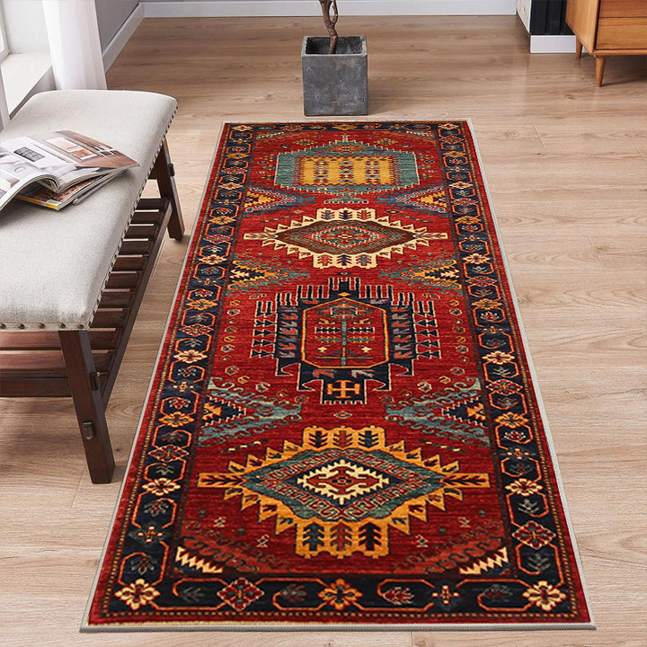 Vintage-inspirierter geometrischer Teppich