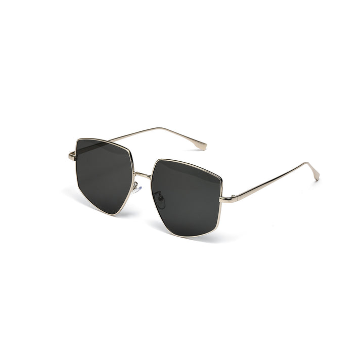 Damen quadratische Sonnenbrille mit elegantem Metallrahmen Karnz