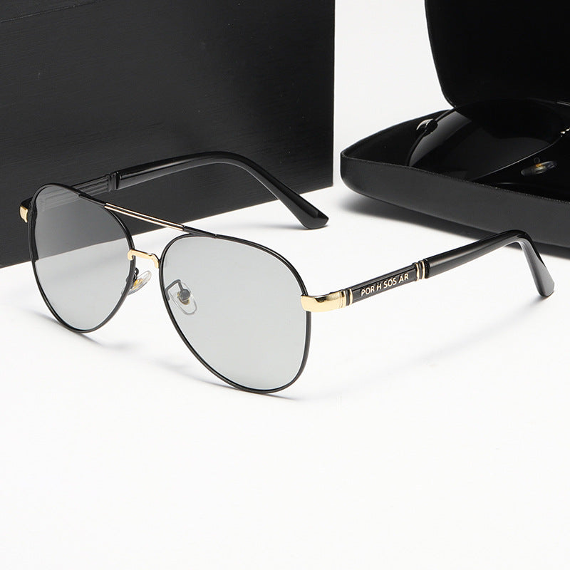 Damen Elegante Piloten-Sonnenbrille mit hochwertigen Polarisationsgläsern Karnz