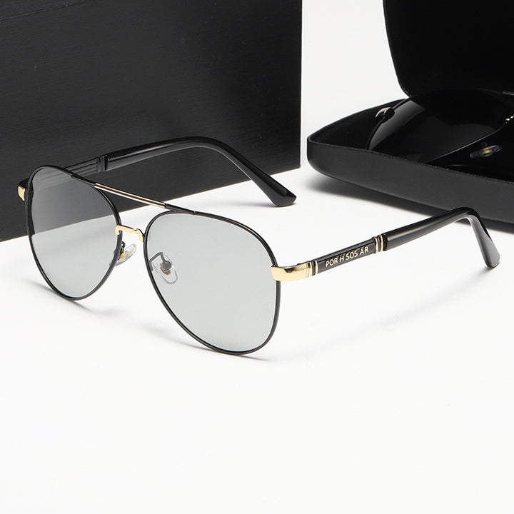 Damen Elegante Piloten-Sonnenbrille mit hochwertigen Polarisationsgläsern Karnz