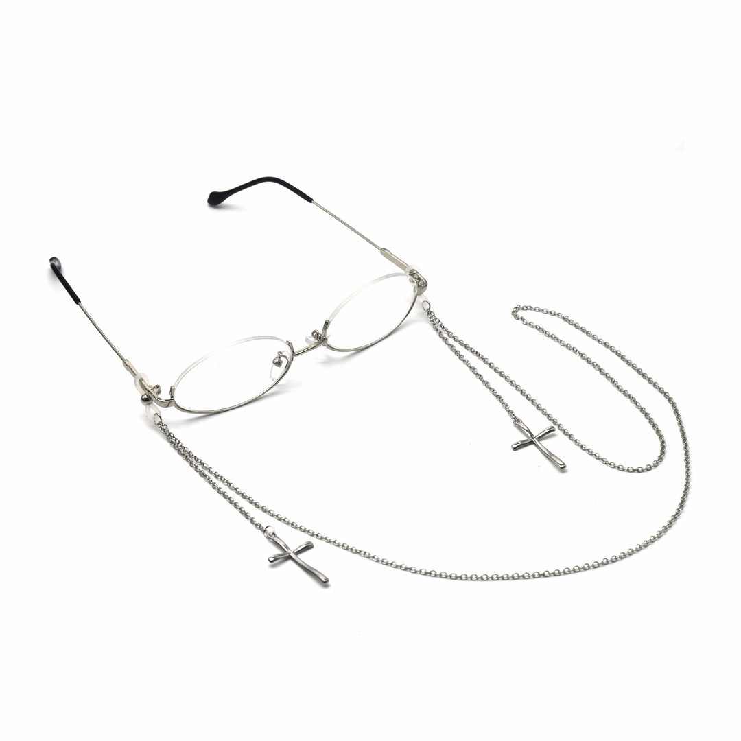 Eleganter Kreuz-Design Ketten-Brillenhalter Karnz