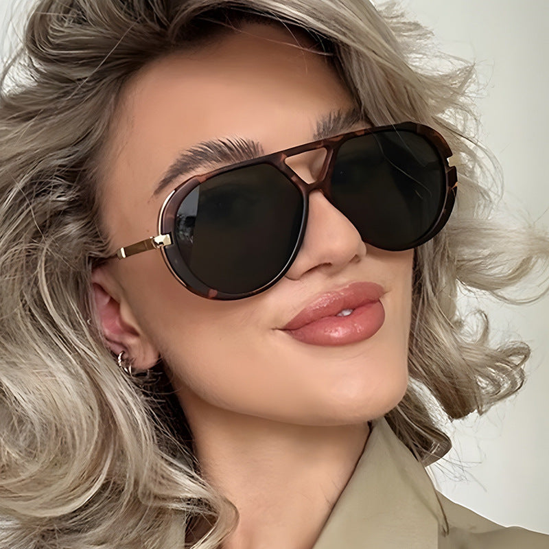 Damen modische Sonnenbrille im eleganten Pilotenstil Karnz