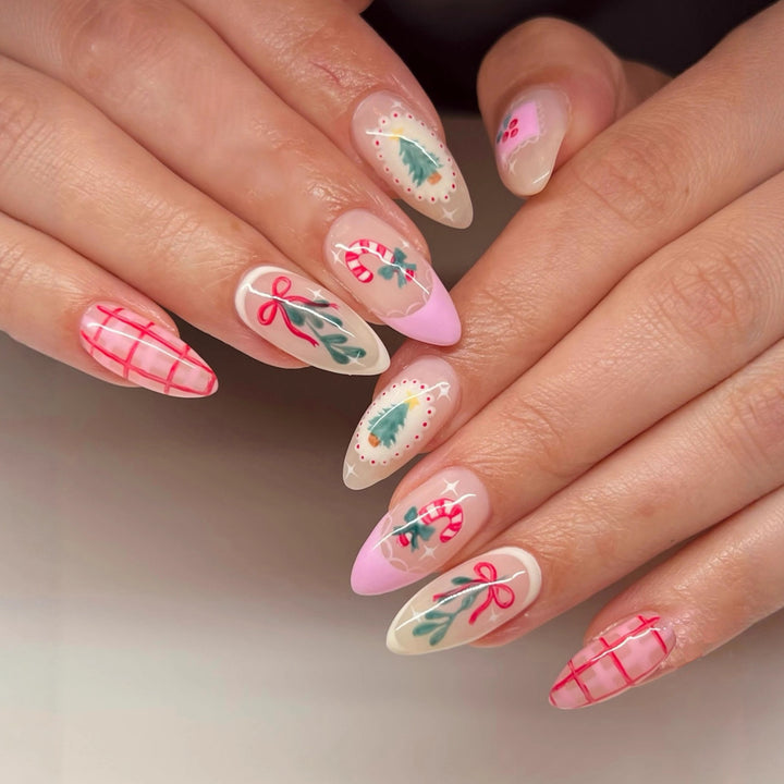 Festliches, urlaubsbezogenes Press-On-Nagelkunst-Set Karnz 1790636735