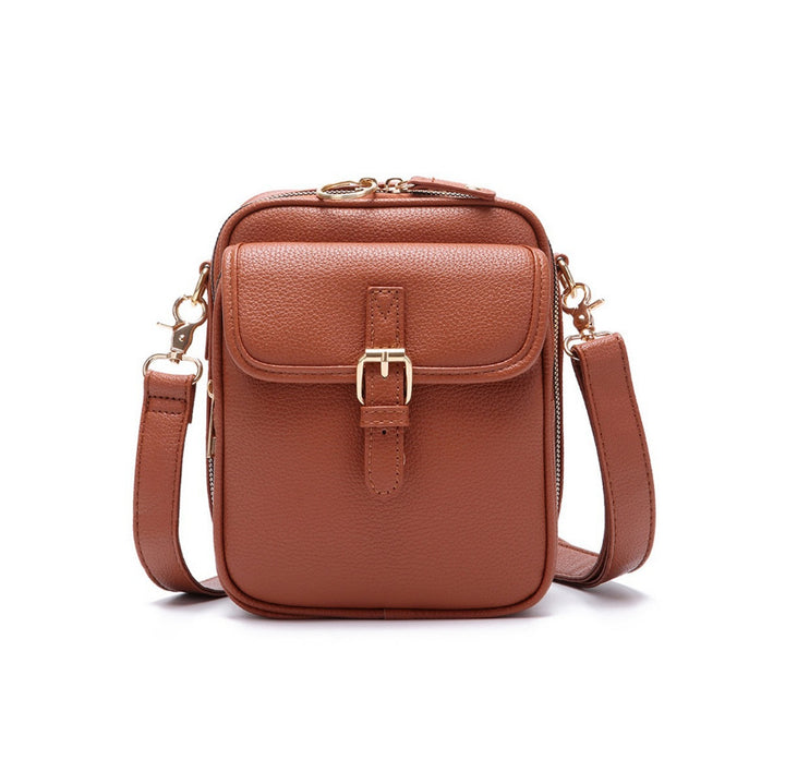 Damen Crossbody-Handtasche aus hochwertigem Kunstleder mit verstellbarem Tragegurt Karnz
