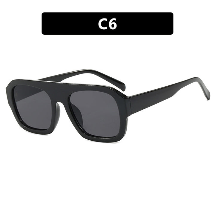 Damen oversized Sonnenbrille mit markantem Rechteckrahmen Karnz