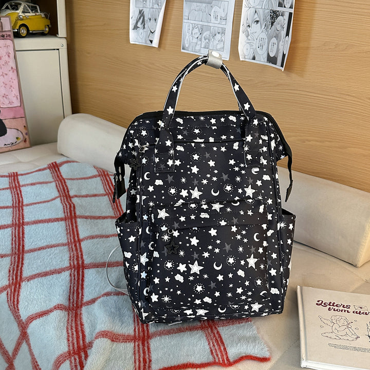 Stylischer Sternmuster-Rucksack Karnz