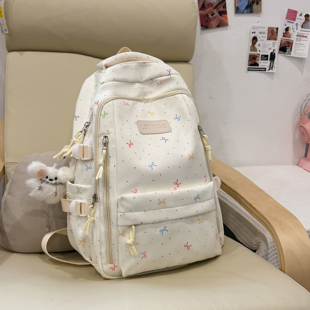 Stylischer Schulrucksack mit lustigen gemusterten Akzenten Karnz
