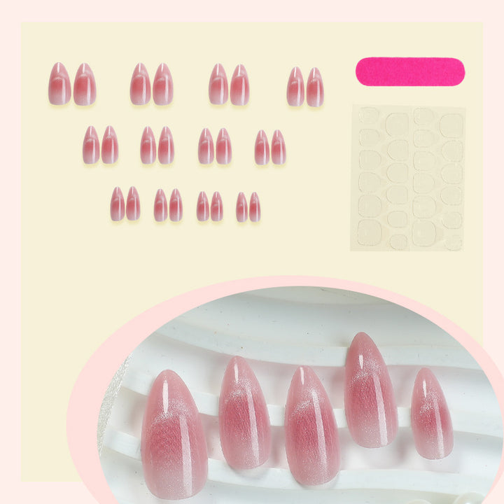 Hochwertiges Press-On Nail Set mit Gradient Design Karnz