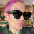 Damen oversized Sonnenbrille mit modischem Rahmen und UV-Schutz Karnz
