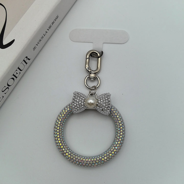 Eleganter Strass Schleife Schlüsselanhänger Karnz