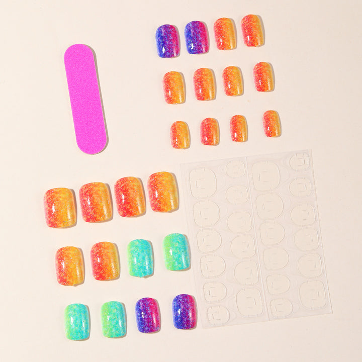 Funkelnder Gradient Glitzer Nagelkunst Erweiterungen Karnz
