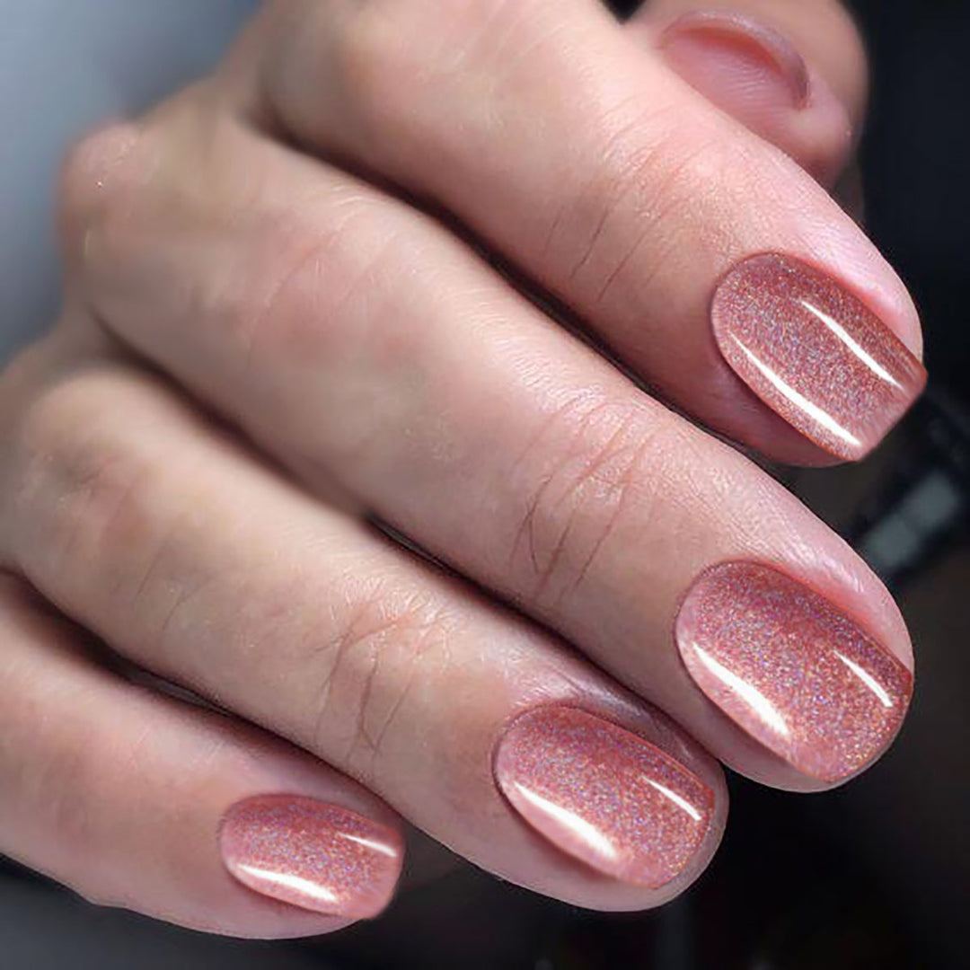 Glitzerndes Press-On Zehennagel Set Karnz