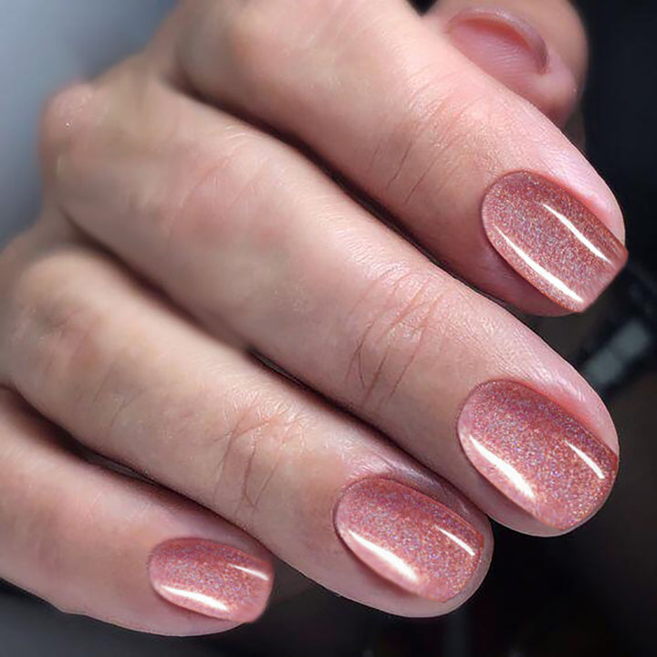 Glitzerndes Press-On Zehennagel Set Karnz
