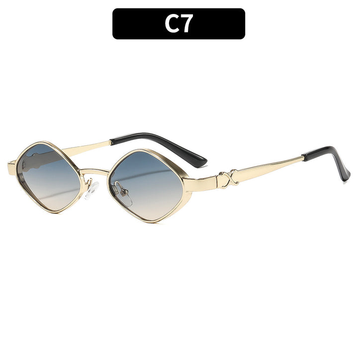 Geometrische retro-inspirierte Sonnenbrille
