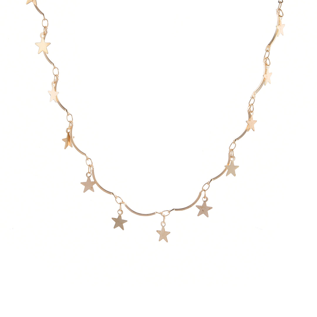 Stern Charm Linked Chain Necklace Karnz
