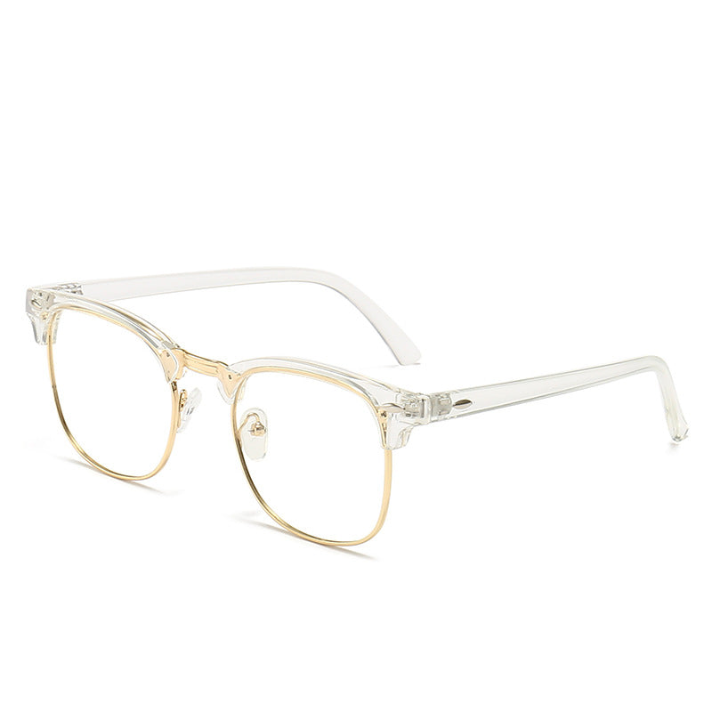 Damen modische Retro-Sonnenbrille mit metallischem Rahmen Karnz