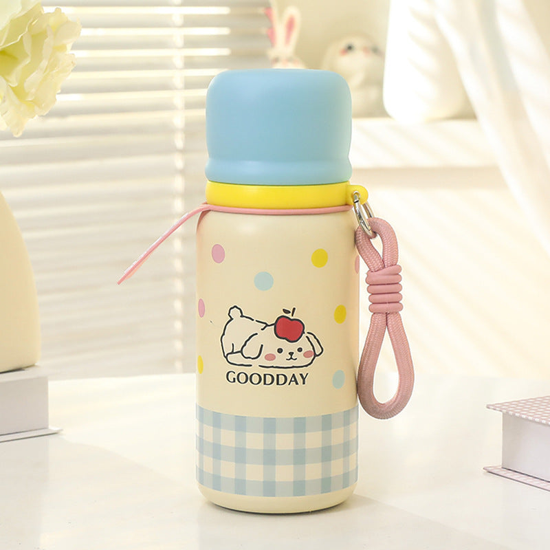 Damen Isolierflasche mit Tiermotiv und Trageschlaufe Karnz