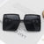 Damen quadratische Sonnenbrille mit luxuriösem Rahmen Karnz