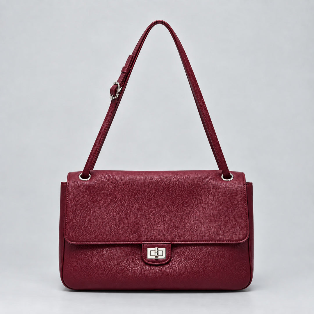 Elegante Leder Schulterhandtasche