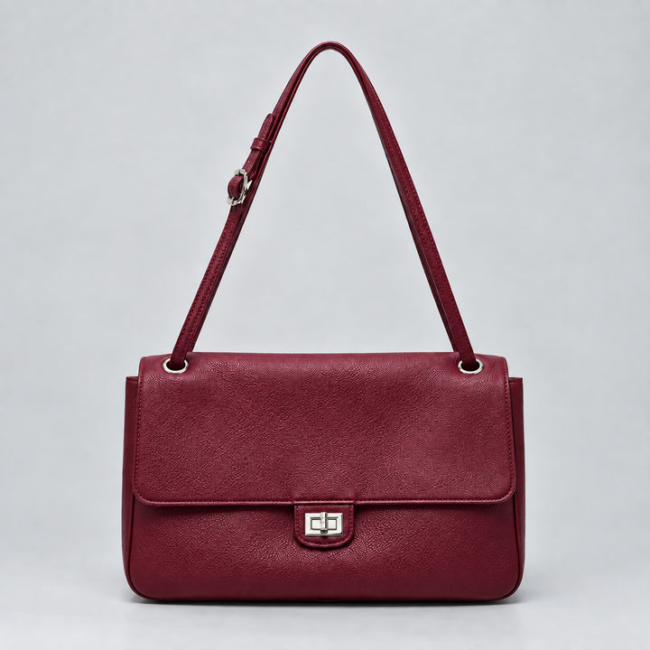 Elegante Leder Schulterhandtasche