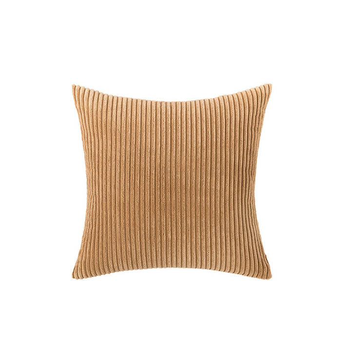 Corduroy Rippierter Quadratischer Akzentkissenbezug mit tiefem Kanaltextur und verdecktem Reißverschluss