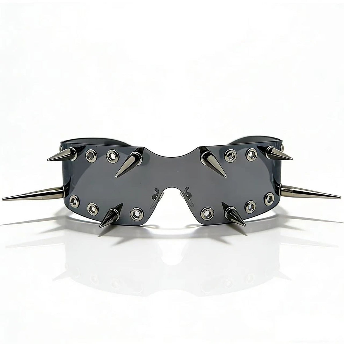 Damen Sportliche Sonnenbrille mit auffälligem Design und Spikes Karnz