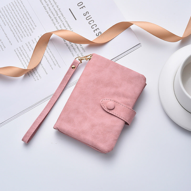 Kompakte Kunstleder Clutch Geldbörse Karnz