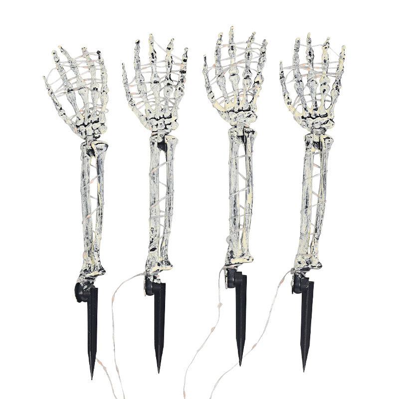 Dekorative Skelett-Hand-Lichterkette Karnz
