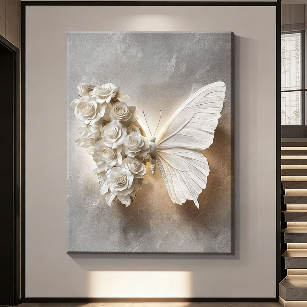 3D Blume Schmetterling Wandkunst Skulptur