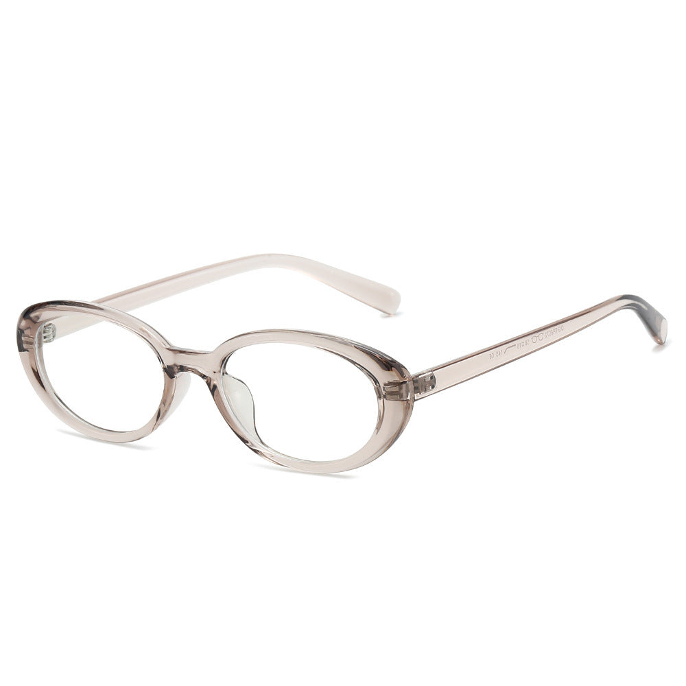 Retro-inspirierte Cat-Eye-Sonnenbrille mit transparenten Fassungen Karnz