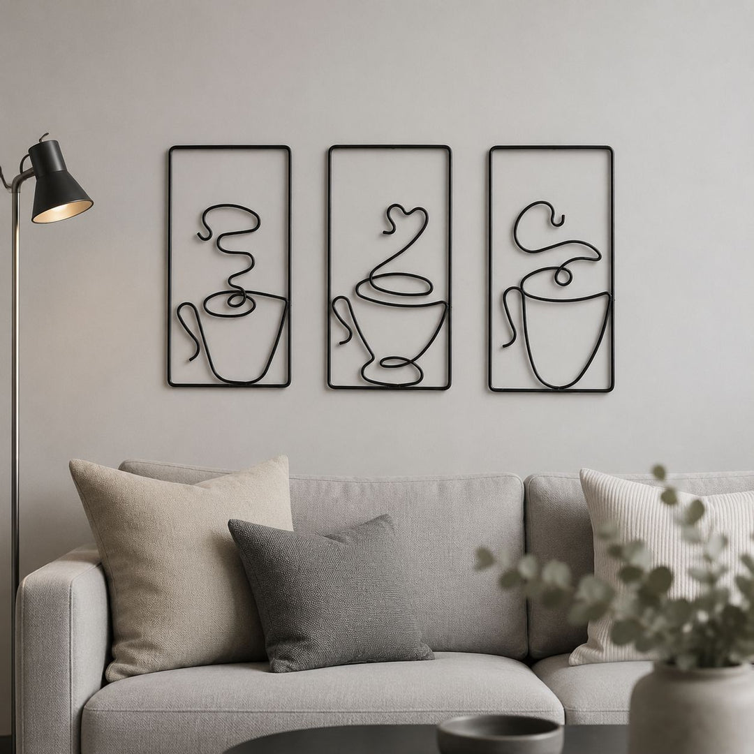 Moderne Drahtkunst Wanddekoration