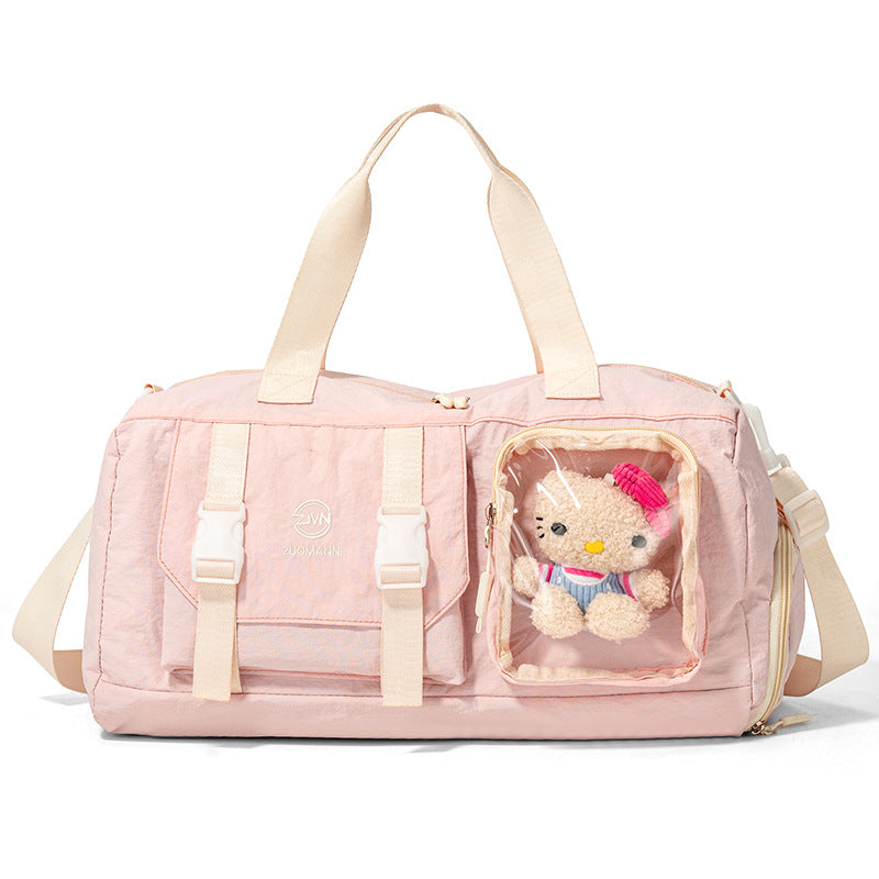 Vielseitige Sport-Duffel-Tasche mit transparentem Fach Karnz