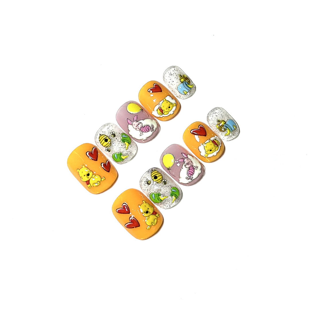 Charakter-Themen Press-On Nagelkunstset