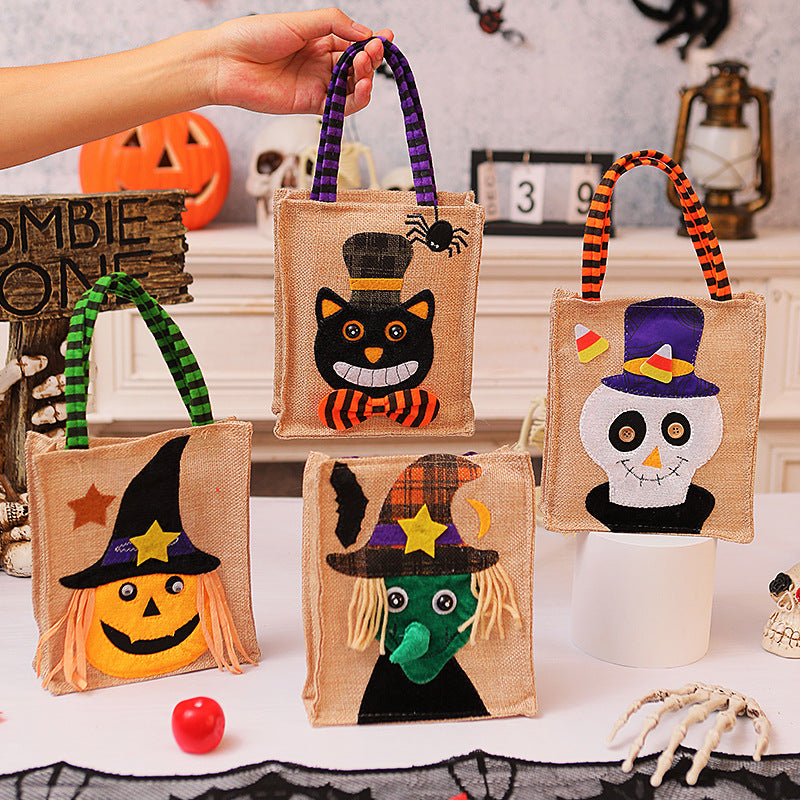 Halloween Einkaufstasche mit Katzenmotiv Karnz
