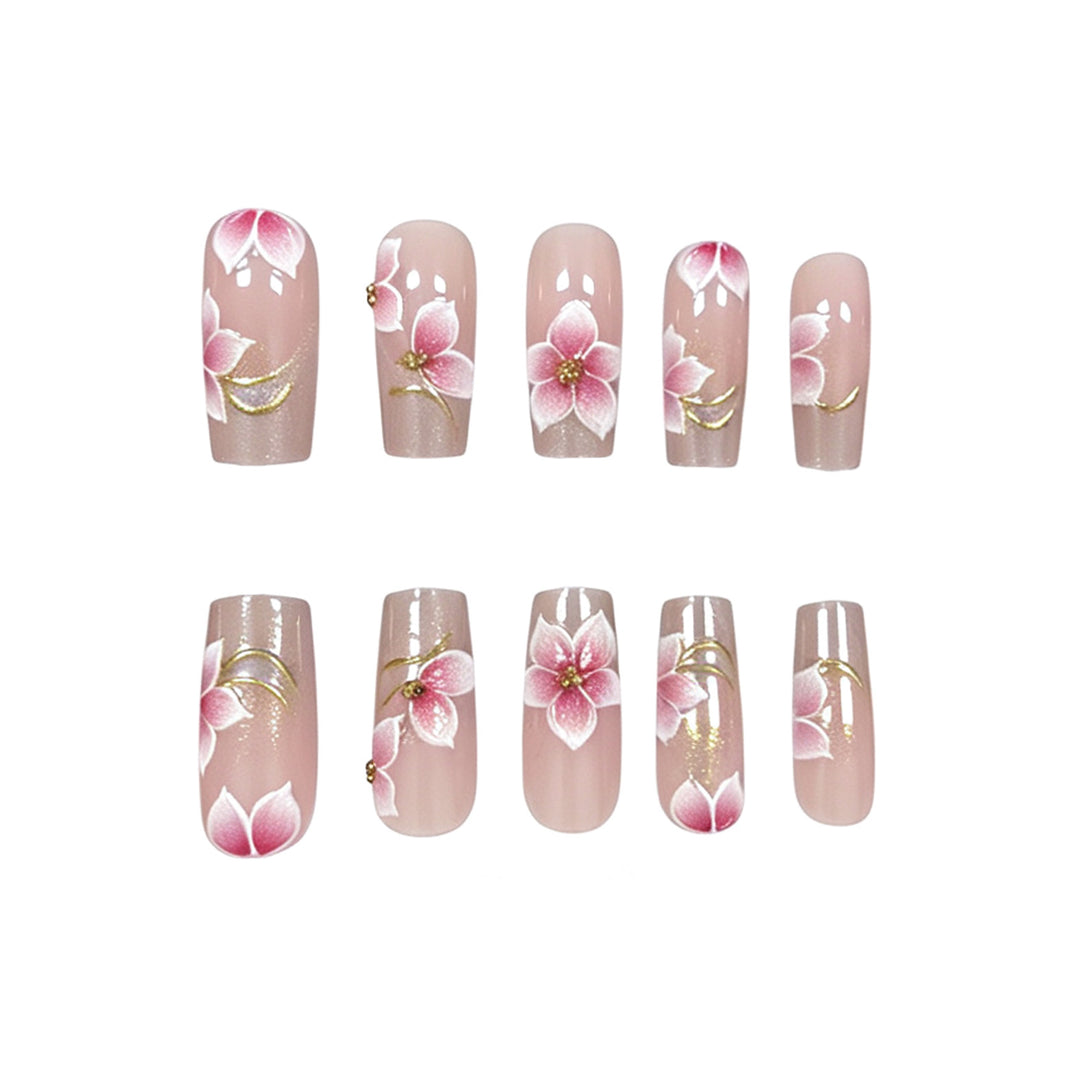 Floral Acryl Nagelkunst Karnz