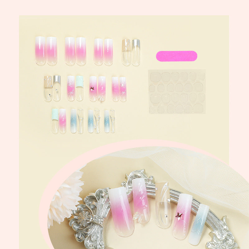 Gradient Press-On Nagelkunst Set Karnz