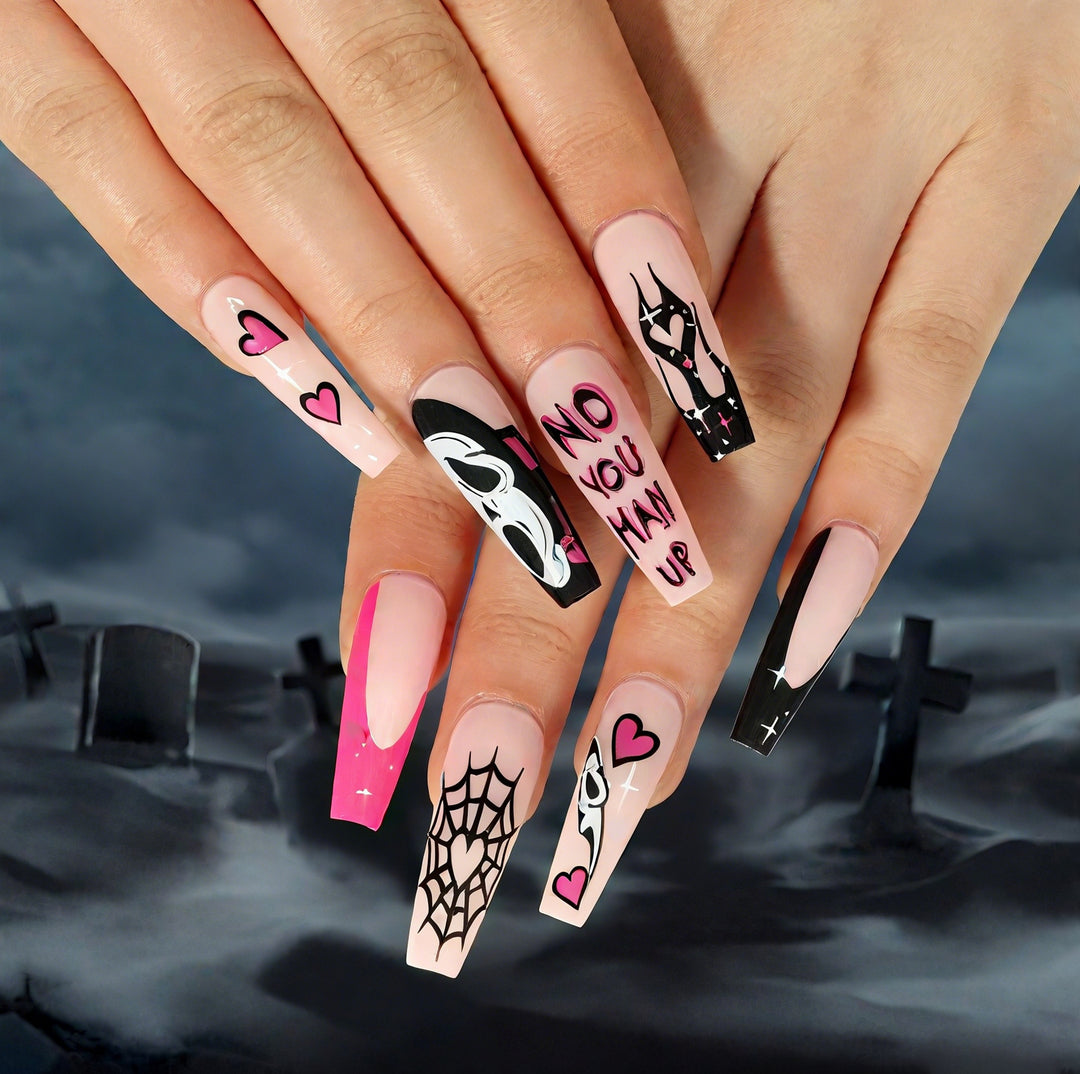 Künstlerische Halloween-Themen-Nail Art Karnz