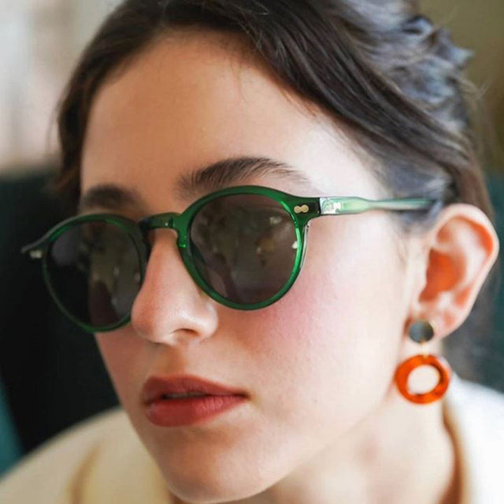 Damen modische runde Sonnenbrille Karnz