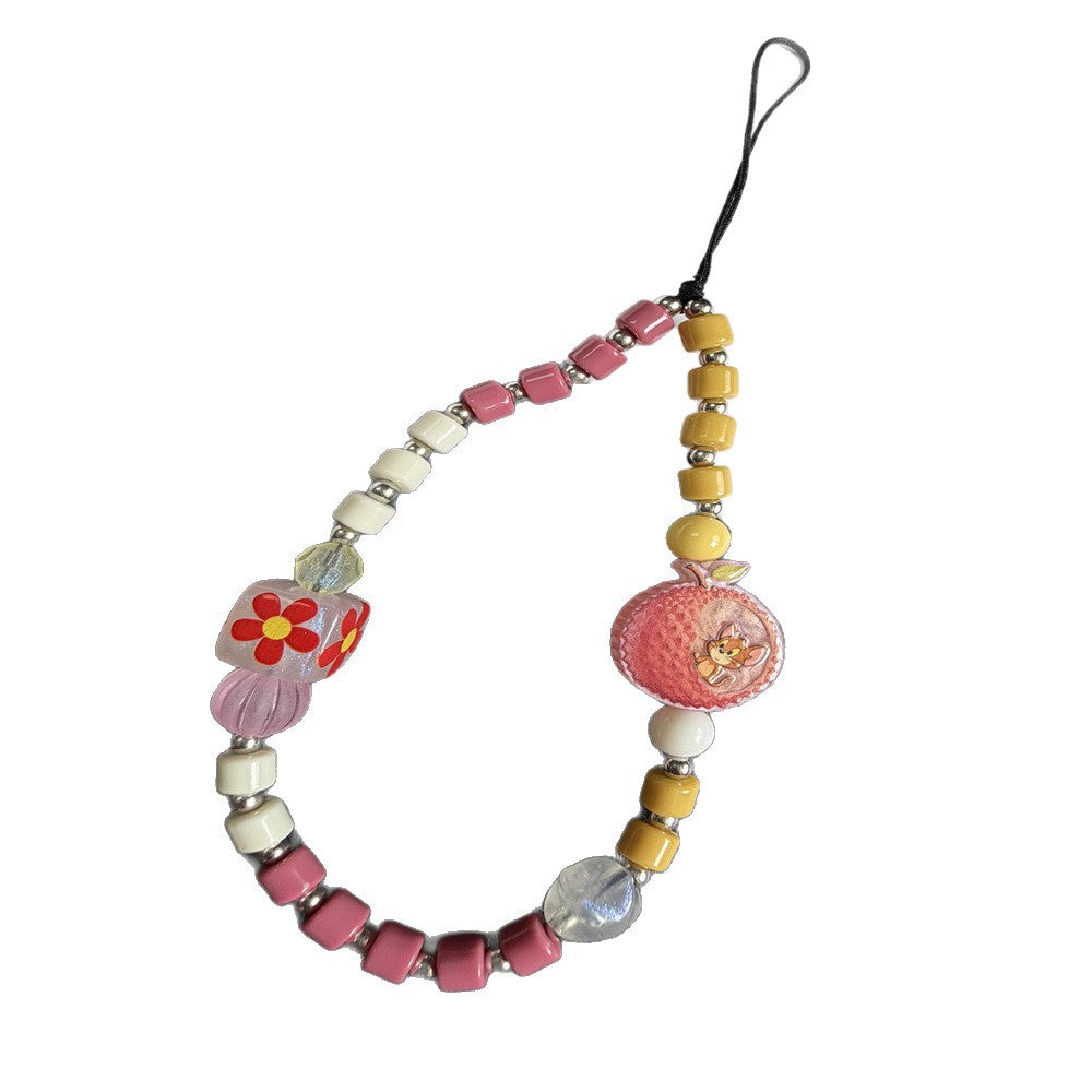 Blumenperlen Charm Halskette Karnz