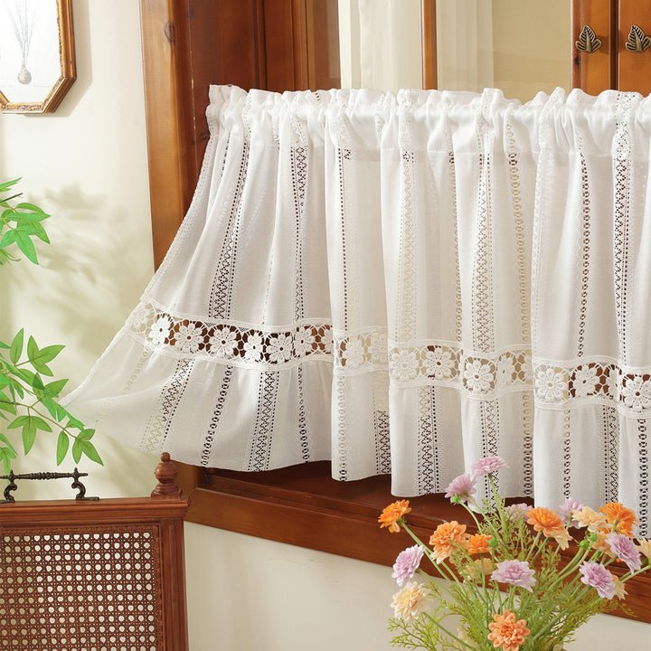 Spitzen-Overlay-Fenster-Vorhang