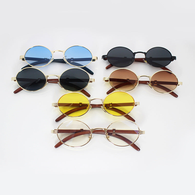 Elegante Runde Sonnenbrille mit Hochwertigem Metallrahmen Karnz