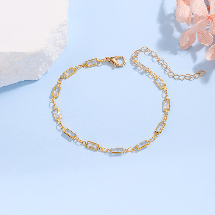 Elegante Glas-Ketten-Armband Karnz