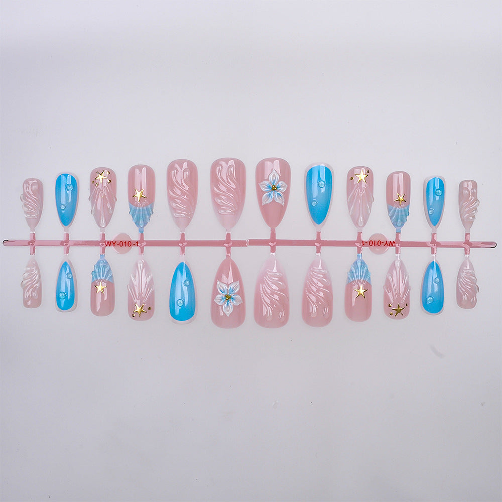 Dekoratives Press-On Nagelkunst Set Karnz