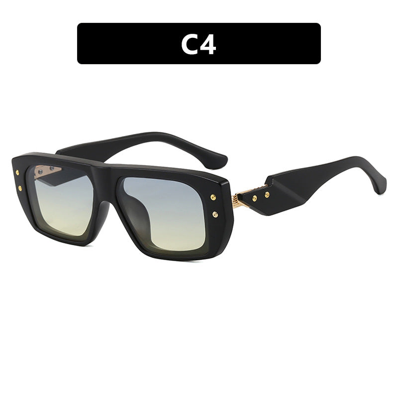 Damen modische quadratische Brille mit mehrfarbigem transparentem Rahmen Karnz