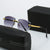 Damen quadratische Sonnenbrille mit stilvollen Kunststoff- und Metalldetails Karnz