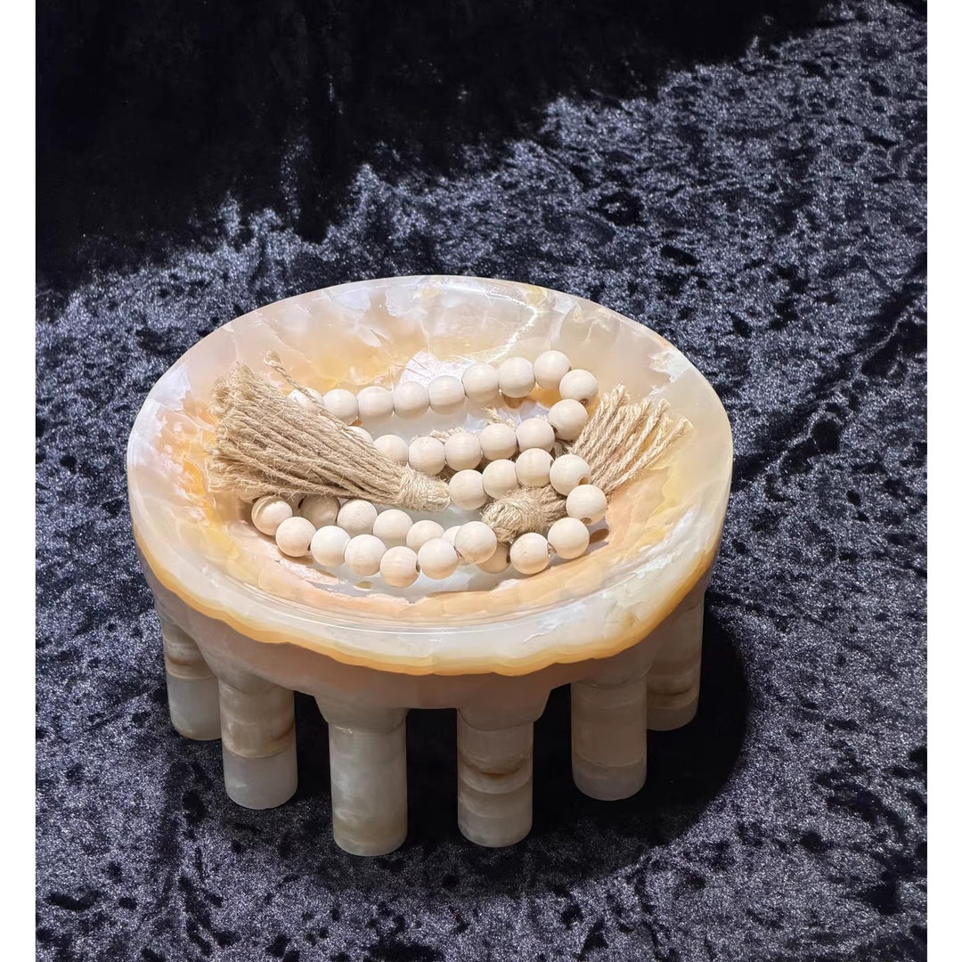 Dekorative Onyx Servierschüssel